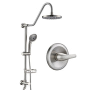 Shower Head with Handheld Shower System with 8' Rain Shower Head (Rough-in Valve Included)