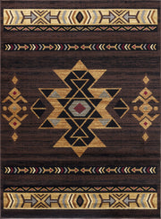 Tribes GC_YLS4005 Brown 7 ft. 10 in. x 10 ft. 3 in. Southwest Area Rug