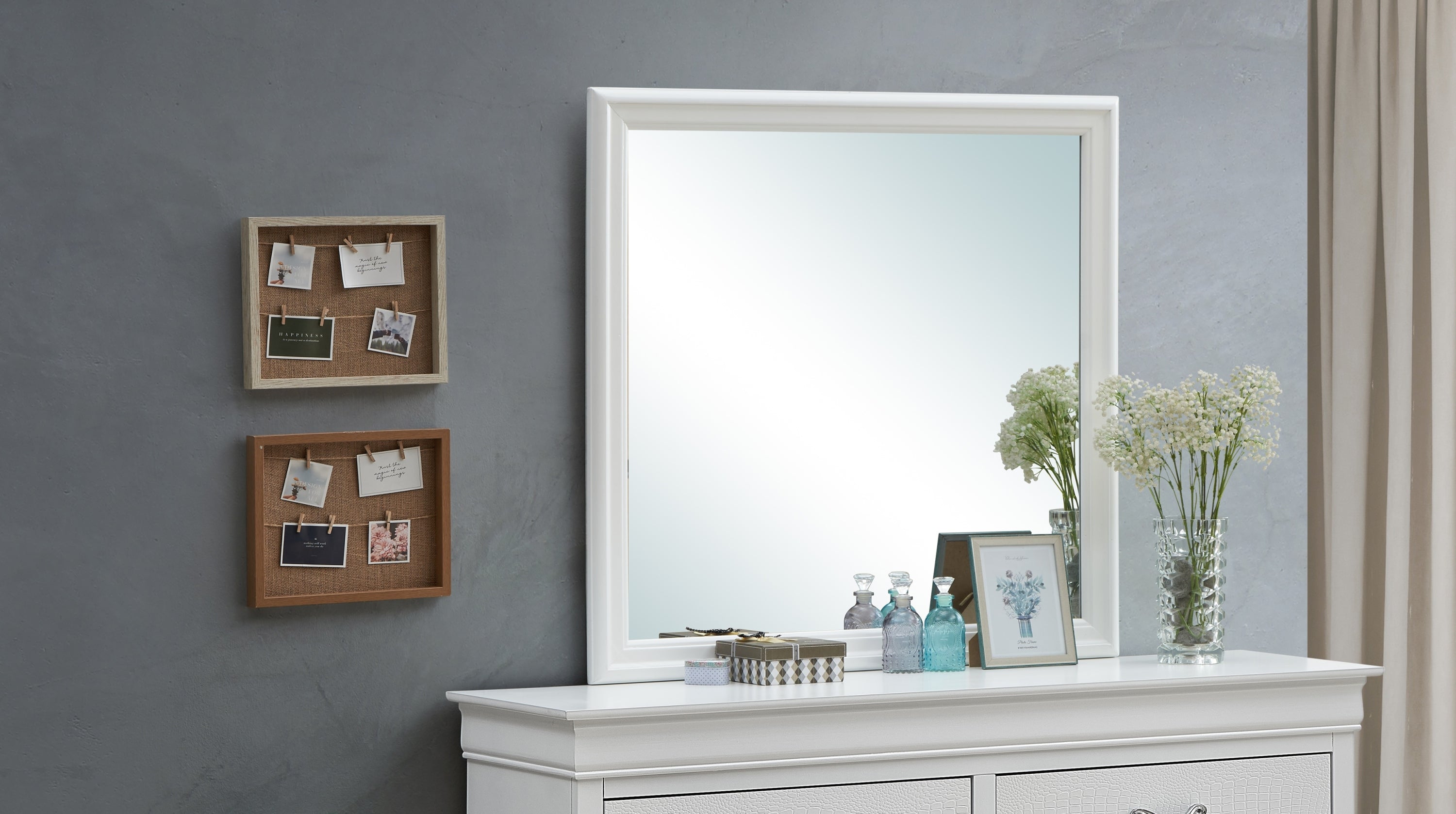 Lorana G6590-M Mirror , Silver Champagne