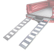 Straight Aluminum Loading Ramp, 77'' x 13'', 1250 LBS Loading Capacity, Portable Ramp for Motorcycles, Ebikes and ATVs, 2 Pcs