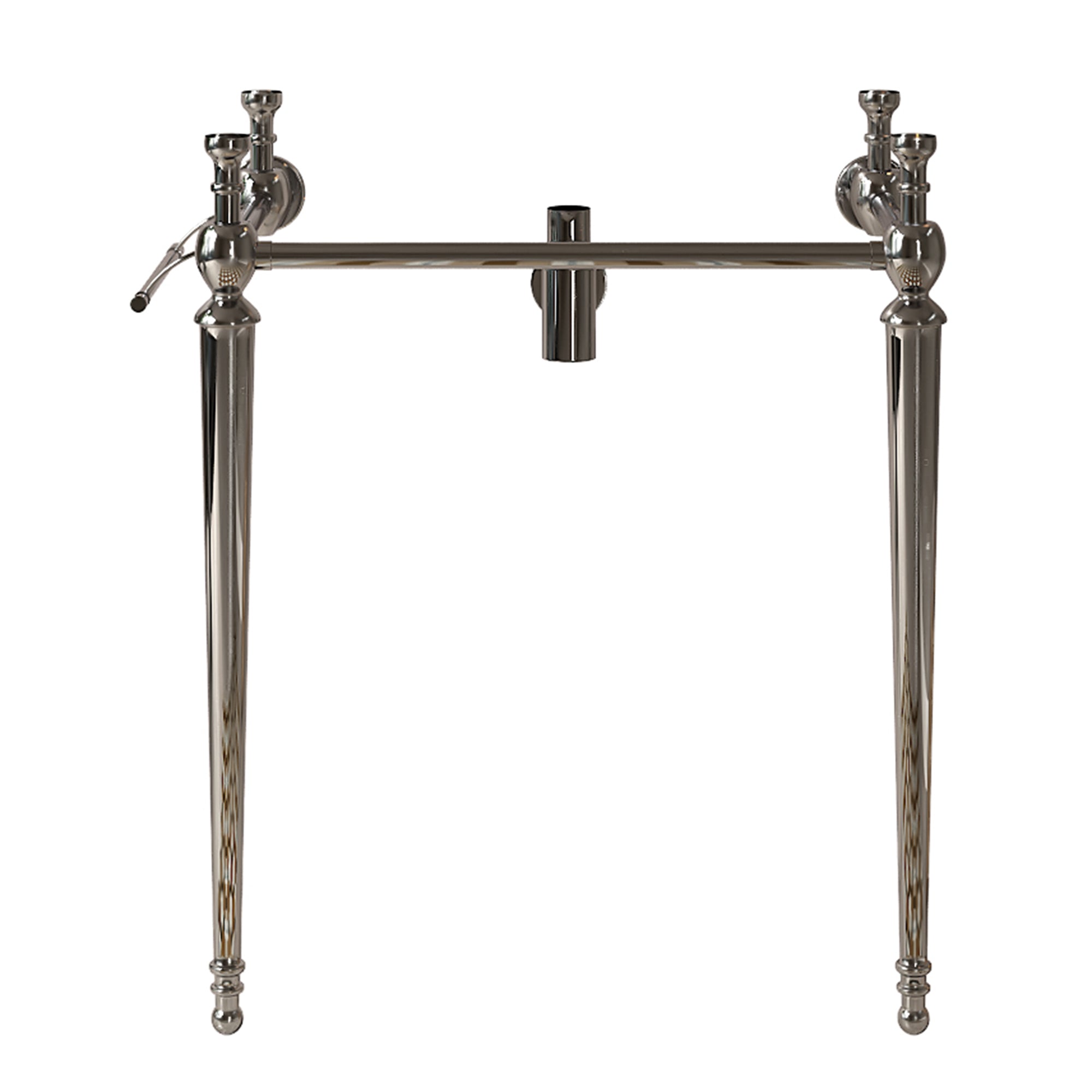 VICI 28' Freestanding Bathroom Console Iron Leg, NO Basin and Faucet, Chrome