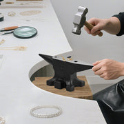 Multi-Angle Anvil, 30lb Cast Steel Anvil, 55HRC, Blacksmith's Forging Tools and Equipment, Sturdy Multi-Angle Anvil for Jeweler's, Metal Blacksmith's Tools