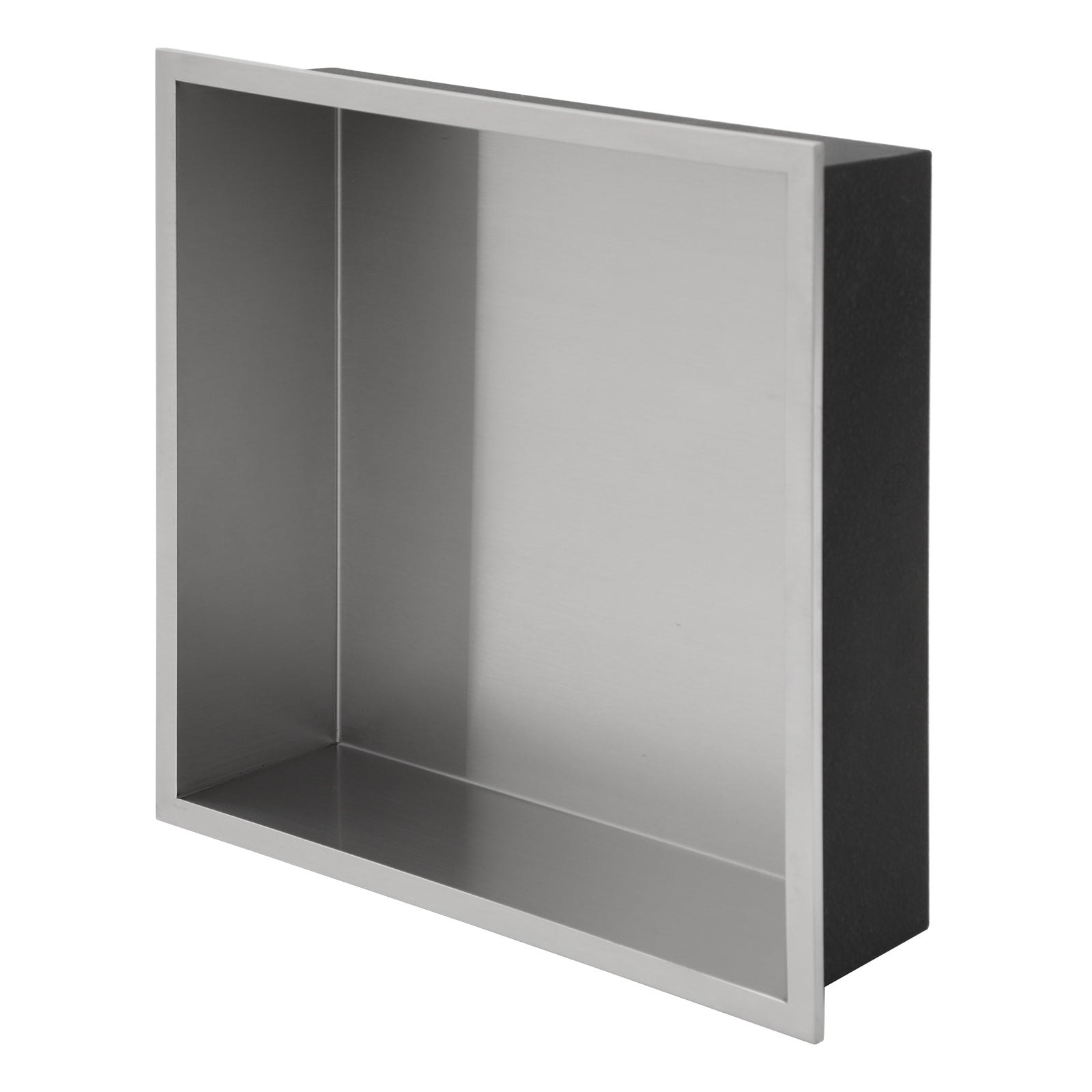 Modern Brushed Nickel Stainless Steel Shower Niche 12' x 12' for Bathroom and Kitchen