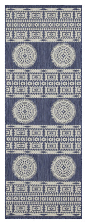 Sunshine GC_HAR2022 Blue 2 ft. 7 in. x 7 ft. 3 in. Indoor/Outdoor Area Rug