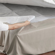 Wrap Around Adjustable Bedskirt Khaki One Size