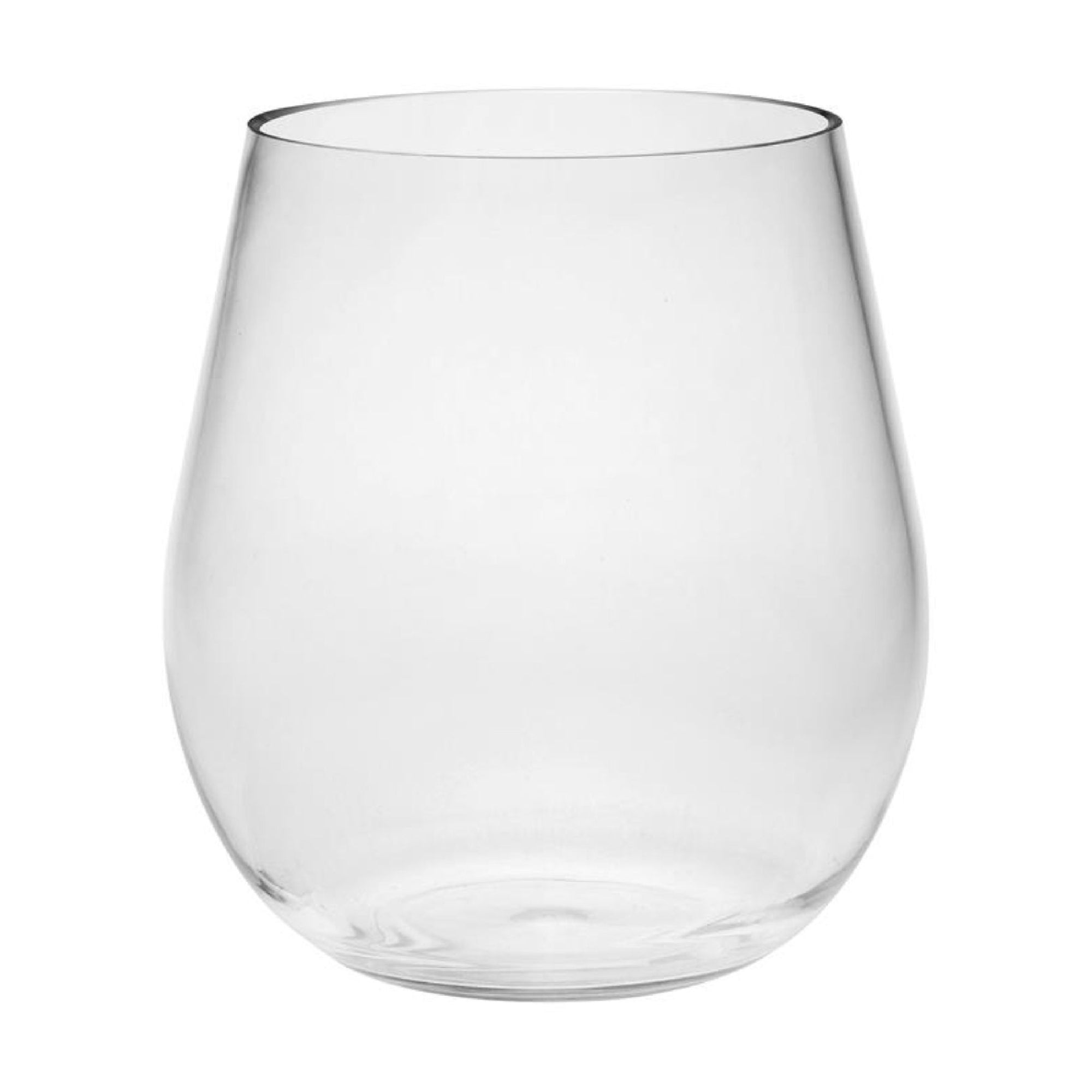 Oval Halo Tritan Glasses Set of 4 DOF 18oz, BPA Free Plastic Water Tumblers, Clear Drinkware