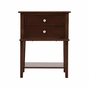 Newton G069-N Nightstand with Roller Drawer Glides in Cappuccino Particle Board - 22 x 16 x 28 Inches