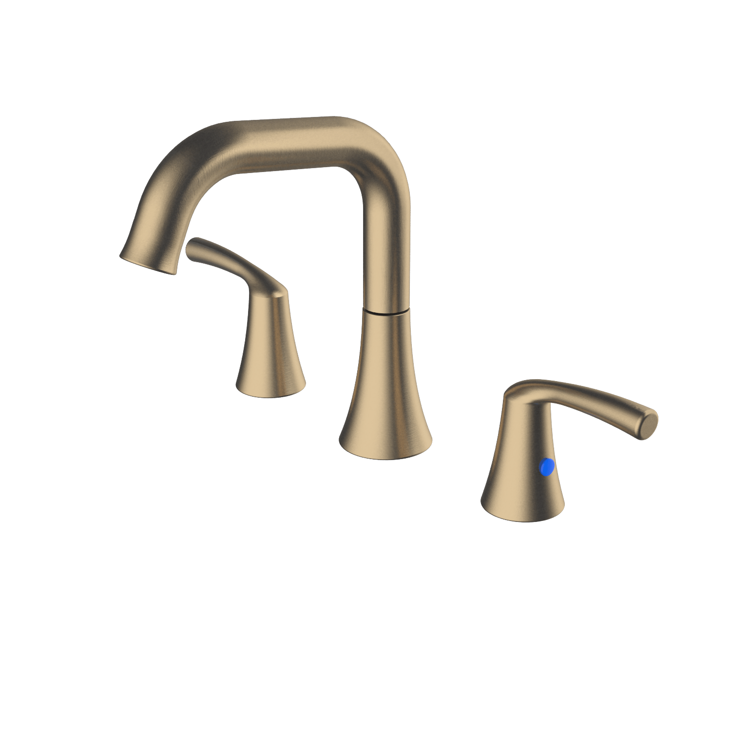 Bathroom Faucet 3 Hole - Bathroom Sink Faucet 2-Handle 3-Hole, Brushed Gold Widespread 8 Inch Bathroom Faucet with Pop Up Drain Assembly, Lavatory Bathroom Vanity Sink Faucet, 100% Lead-free
