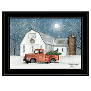 'Wintry Weather' by Billy Jacobs, Ready to Hang Framed Print, Black Frame