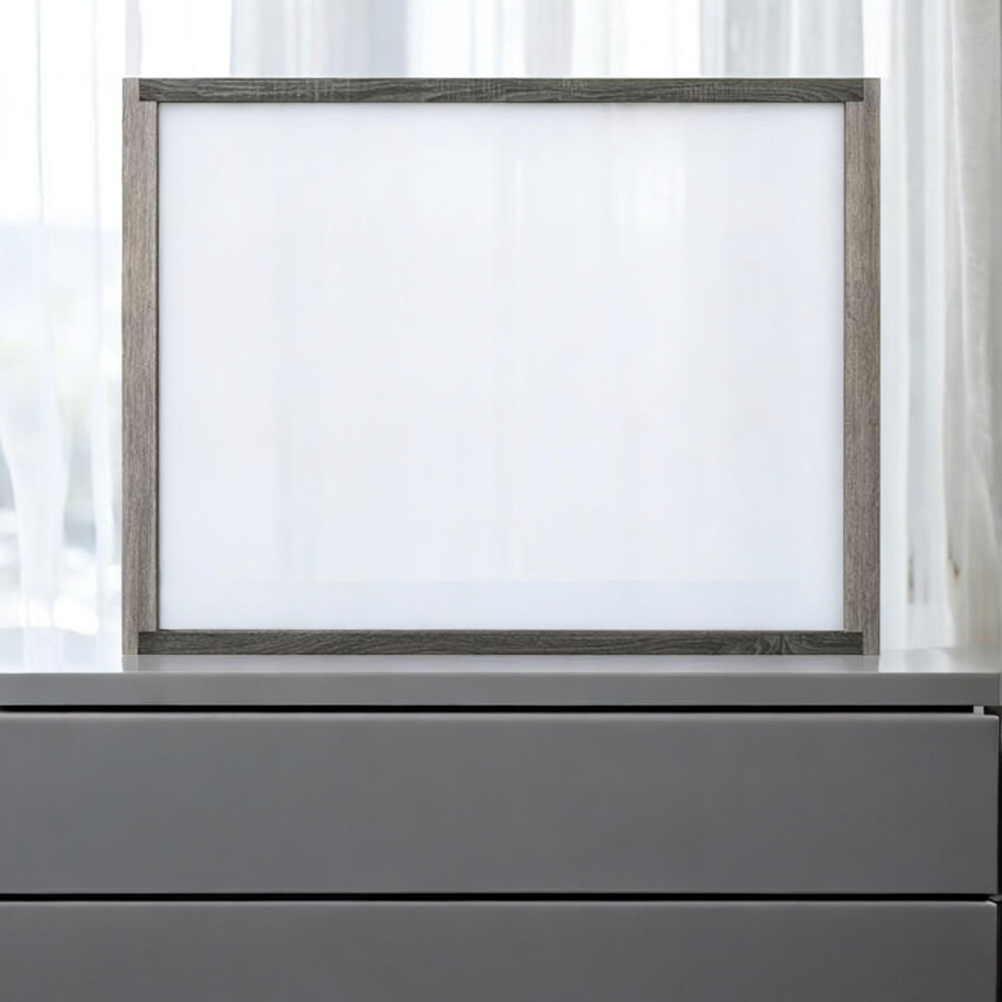 Jehoram Gray Finish Mirror