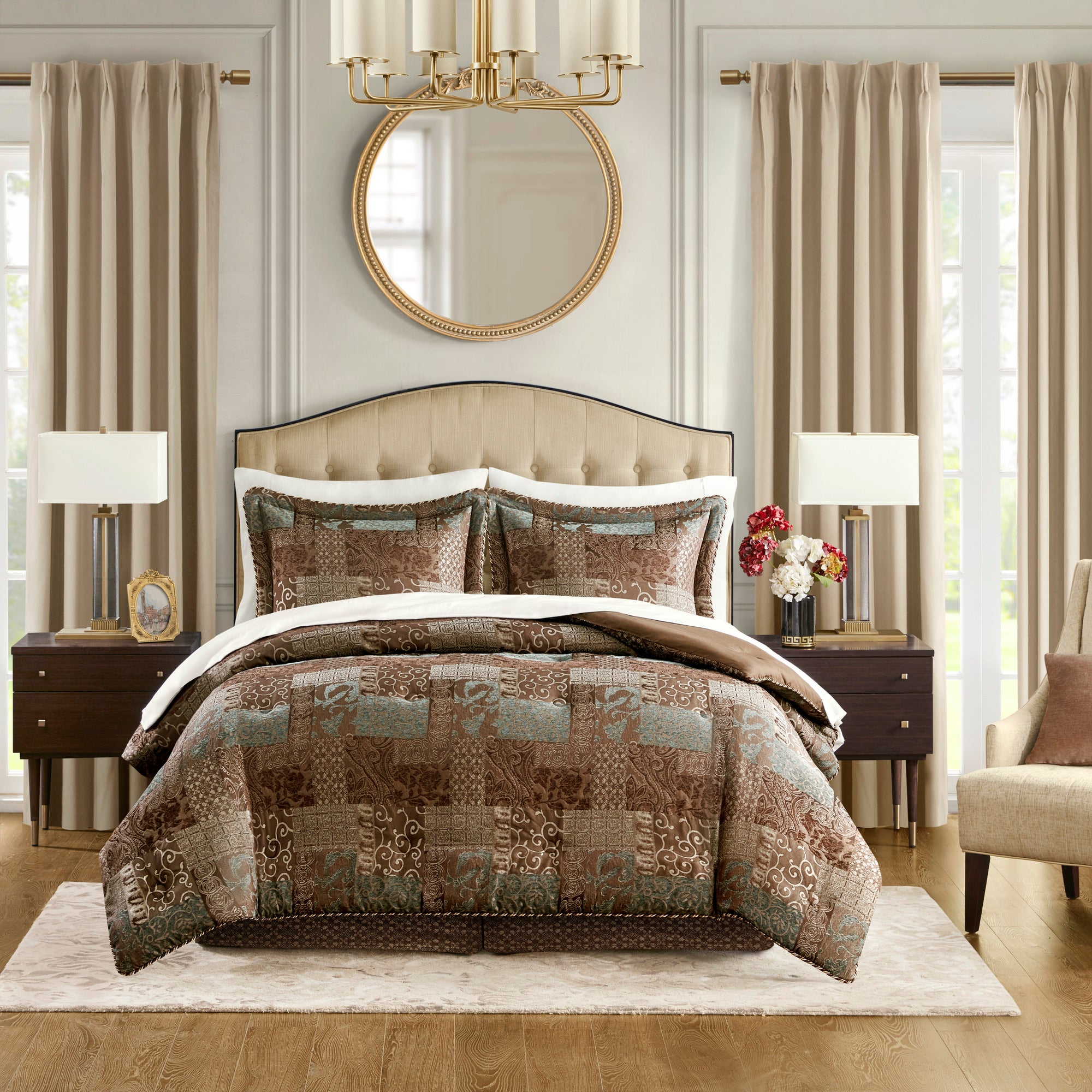 4 Piece Red Comforter Set Red Queen