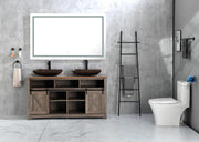 60' x 36' LED Bathroom Mirror with Front and Backlight, Wall Mounted Vanity Mirror, Anti-Fog, Memory, 3 Colors, Stepless Dimmable