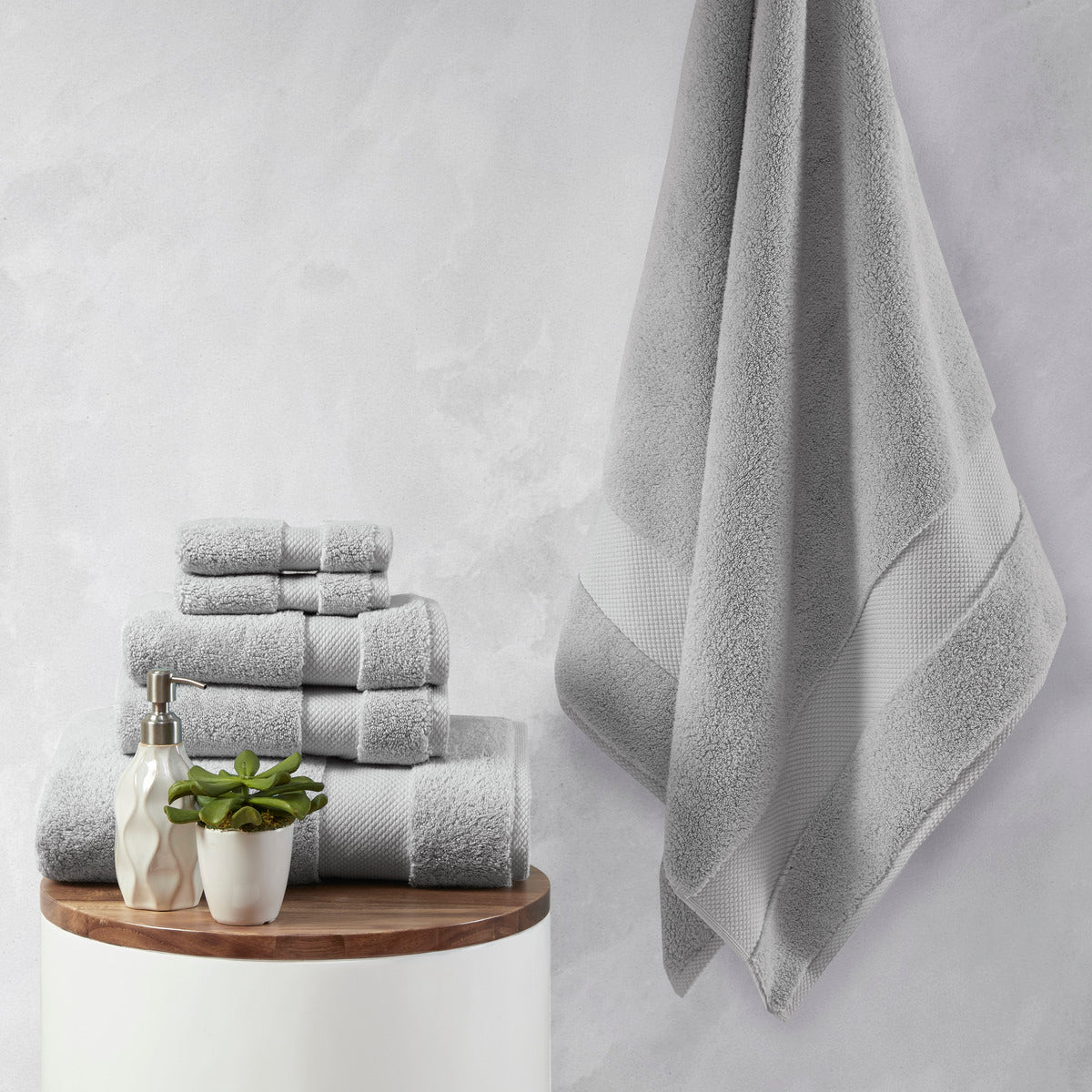 1000gsm 100% Cotton 6 Piece Towel Set