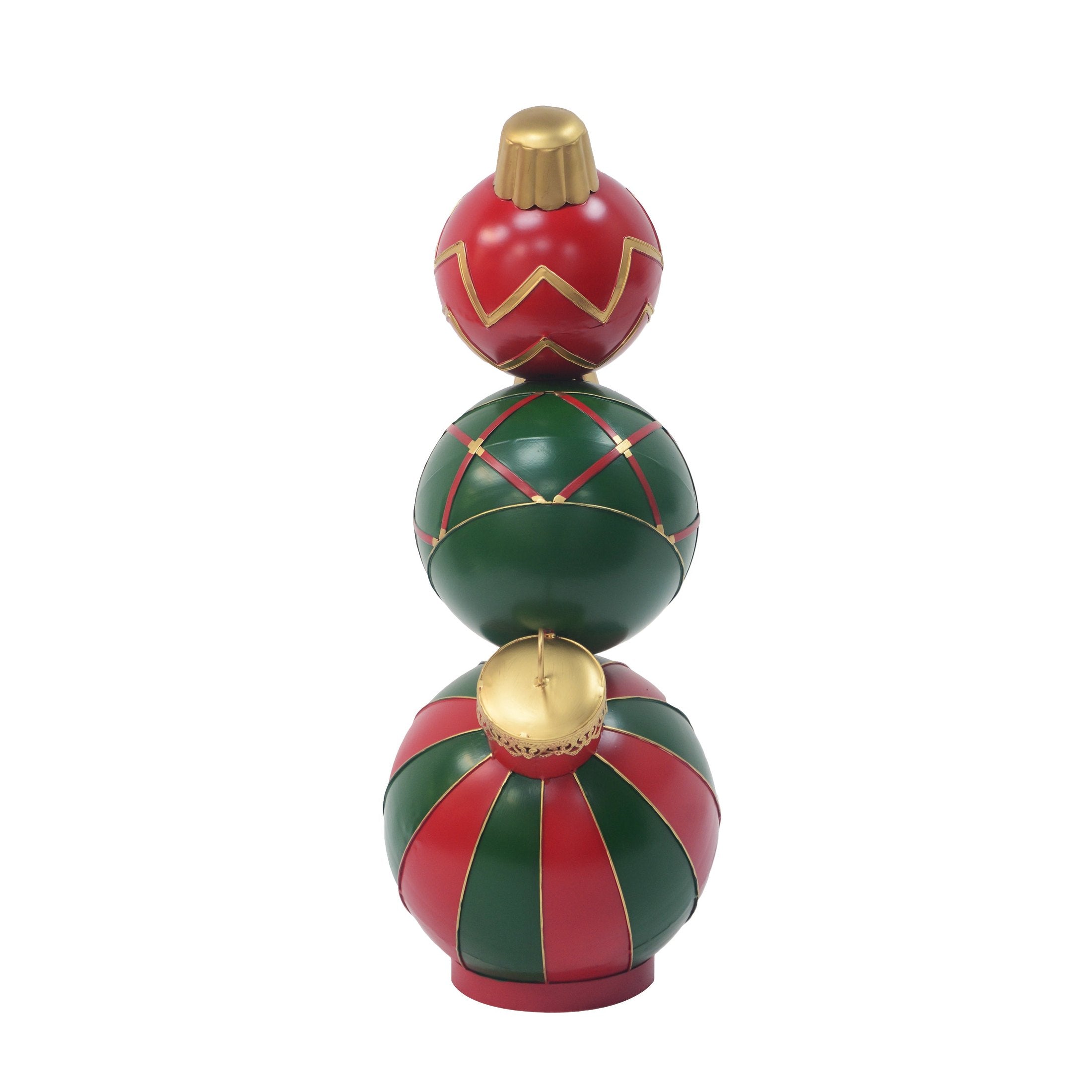 Classic Stacked Christmas Ball Decoration