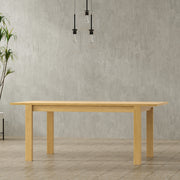 Wilson 60-76 inch x 36 inch Rectangle Transitional Extendable Dining Table in Oak Veneer
