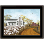 'High Cotton' By Billy Jacobs, Ready to Hang Framed Print, Black Frame