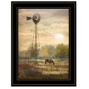 'Berks Co. Sunrise' by Lori Deiter, Ready to Hang Framed Print, Black Frame