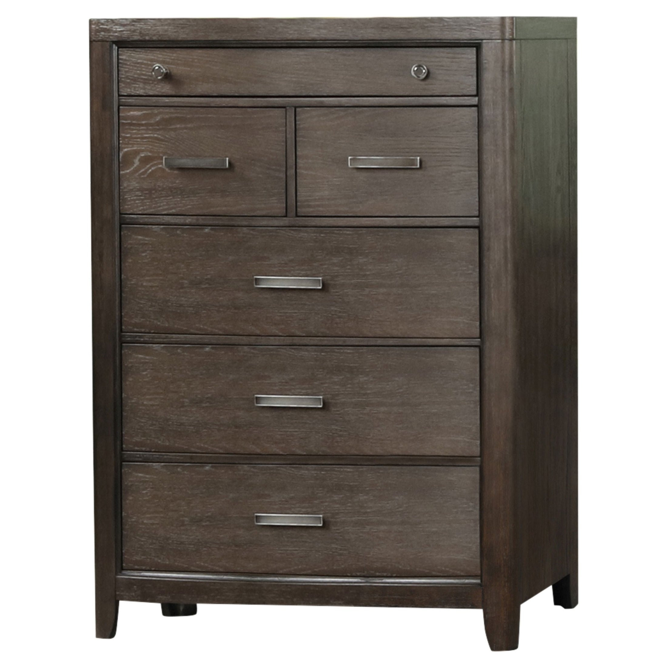 Six Drawer Dresser Antique Brown