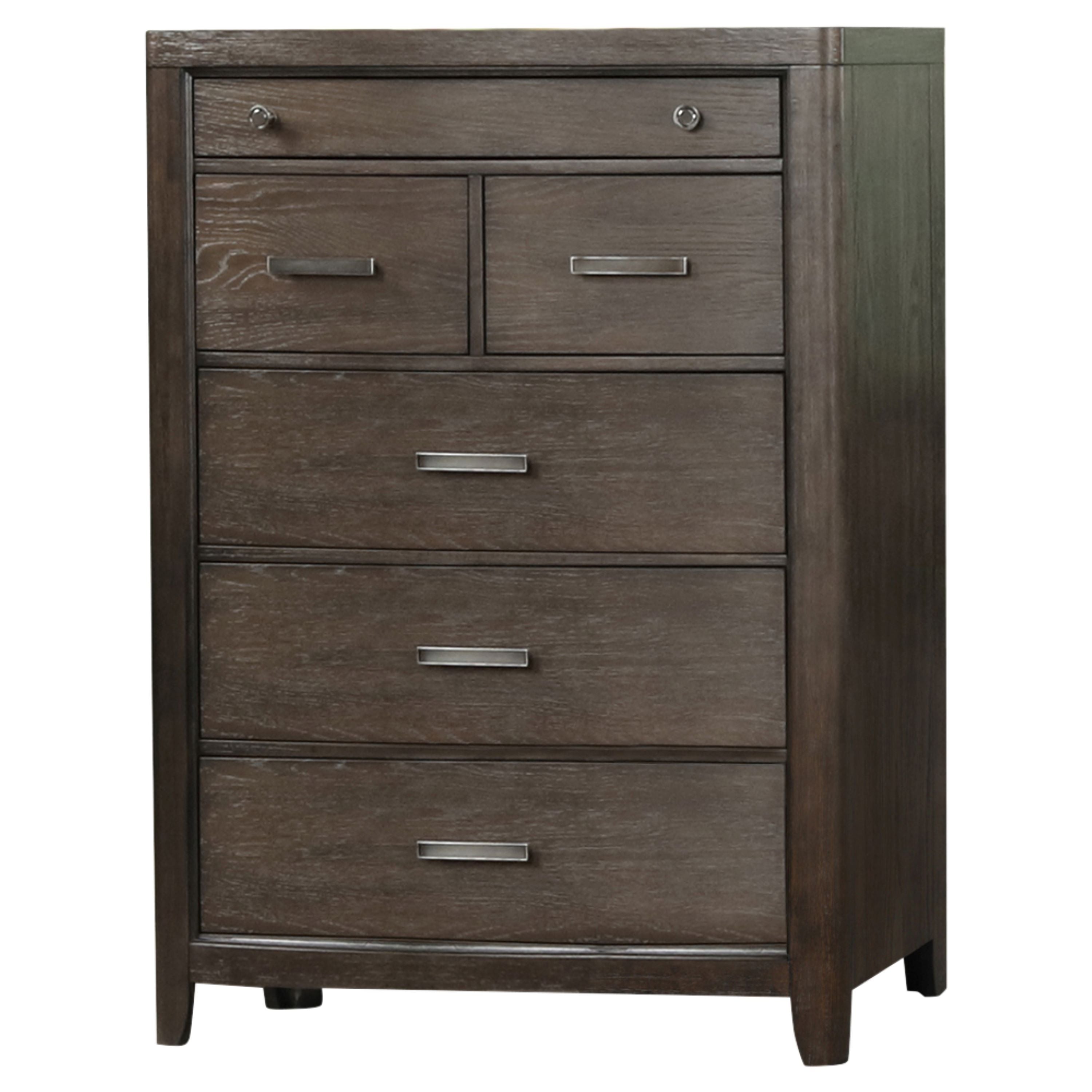 Six Drawer Dresser Antique Brown