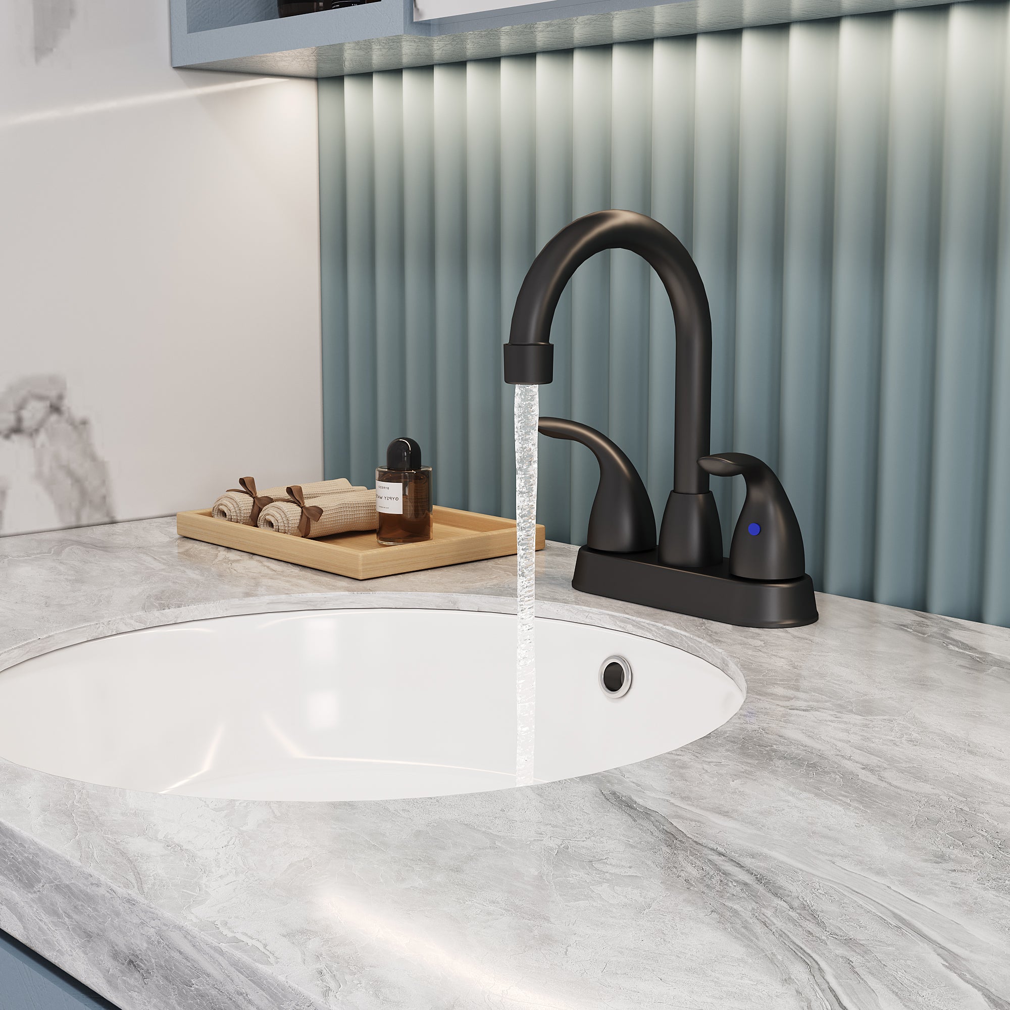 Bothwa Home 12.06' CUPC Certified 2-handle Bathroom Sink Faucet (Matt Black Finish)