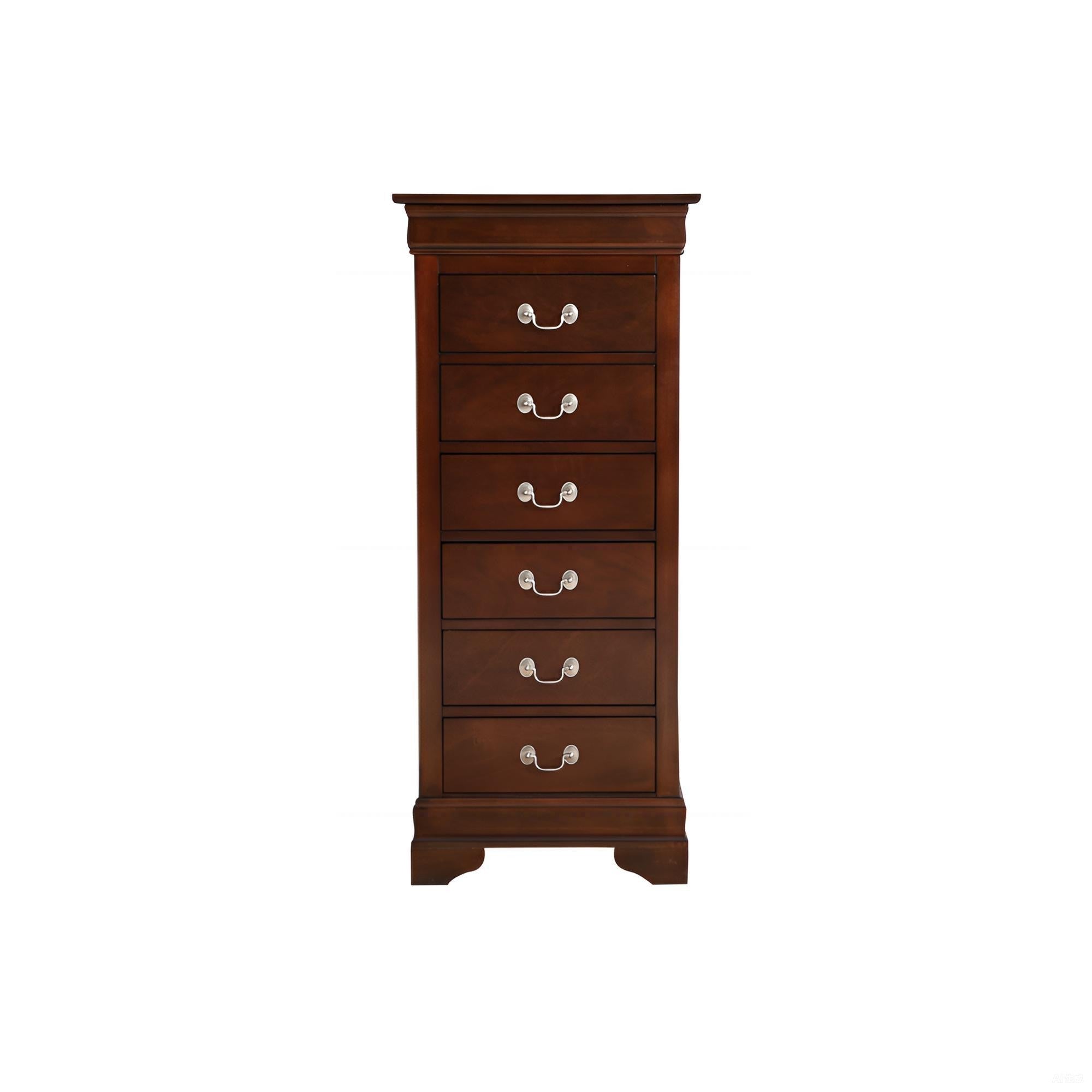 Louis Phillipe G3125-LC Lingerie Chest with Storage Solutions in Cappuccino Finish and Durable Wood Veneers