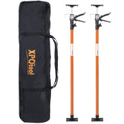 2Pack Adjustable Steel Support Pole System for Drywalls and Cabinets, Extends 45-114 Inch, with Carry Bag
