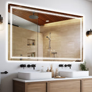 60x36 Inch Frameless LED Bathroom Mirror,Smart Mirror