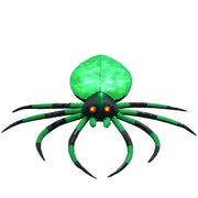 HOMCOM 6' Halloween Inflatable Outdoor Decoration Spider, Blow Up LED Yard Decor for Garden, Lawn, Party, Holiday, Waterproof
