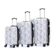 3-piece luggage set with PC multifunctional large capacity luggage luggage suitcase, PC universal wheels and password lock, easy to carry, 20-24-28 inches