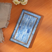 Ribaldi Handmade Bone Inlaid Wooden Tray/Décor & Serving Tray - 12X7.25X0.8'
