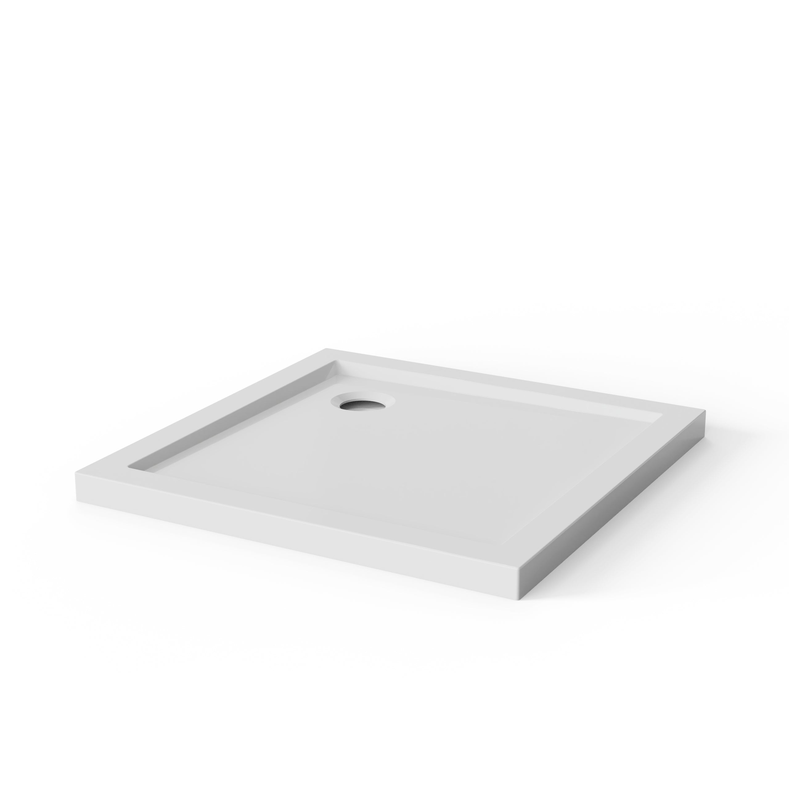 Goodyo Shower Base 32x32 in, Centered Drain, No Threshold, White, 5-Layer ABS & Acrylic