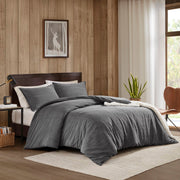3PCS King/Cal King Twill Washed Duvet Set