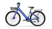 Minimalist Fitness Step-through e-Bike w/ up to 62 miles Max Operating Range and 20 MPH Max Speed - Bolt Blue