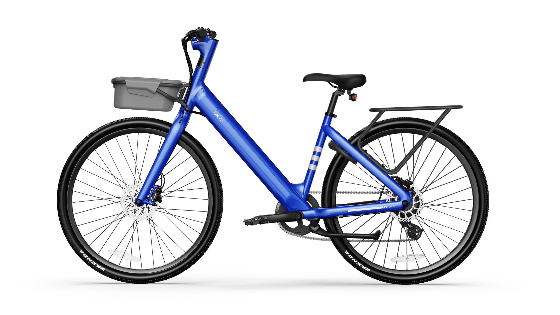 Minimalist Fitness Step-through e-Bike w/ up to 62 miles Max Operating Range and 20 MPH Max Speed - Bolt Blue
