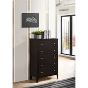 Payton Warm Brown 5-Drawer Chest