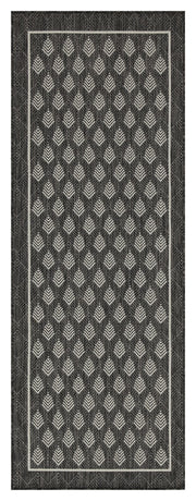 Sunshine GC_HAR2008 Anthracite 2 ft. 7 in. x 7 ft. 3 in. Indoor/Outdoor Area Rug