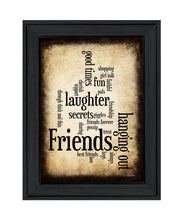 'Friends' by Susan Ball, Ready to Hang Framed Print, Black Frame