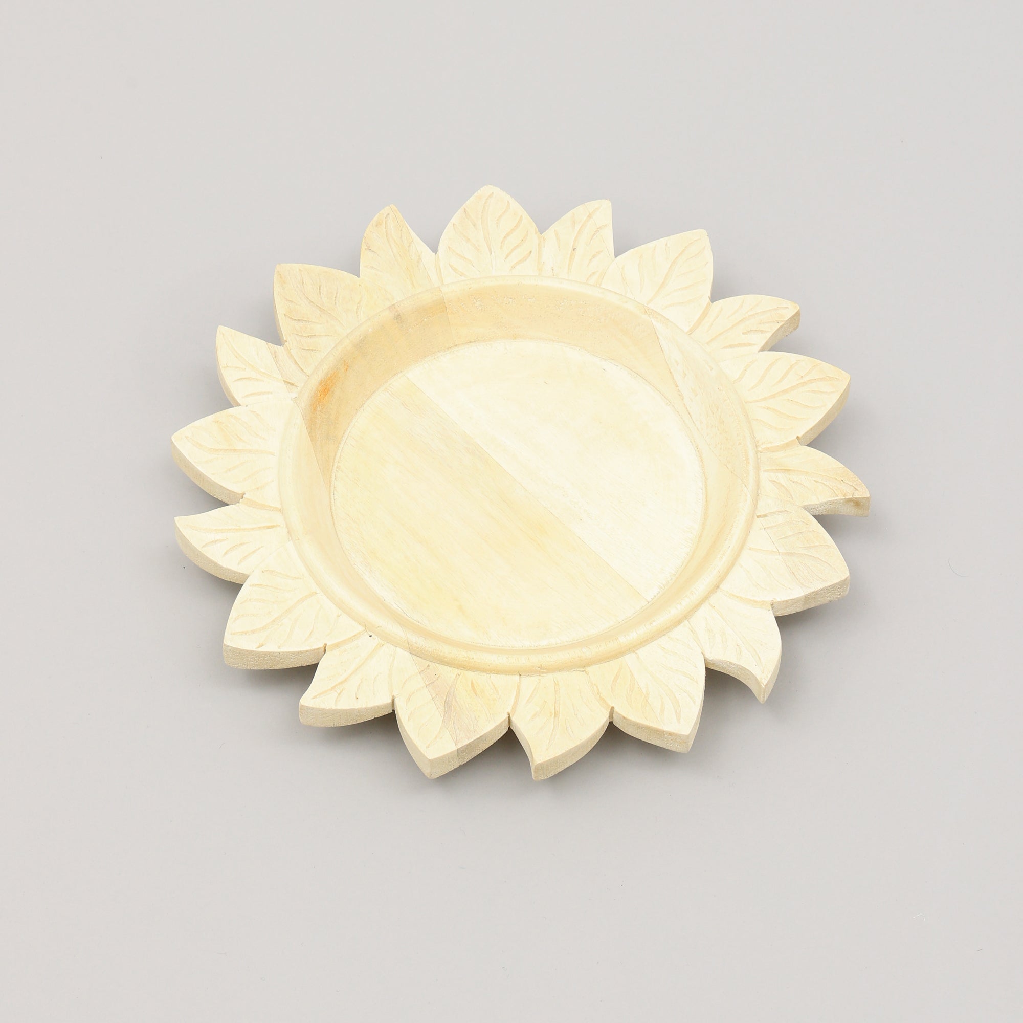 Handcrafted 13' Wood Charger Plate Wooden Dinning Placemat Artisan Wood Tableware