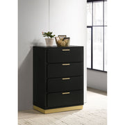 Sophia Black 4-drawer Chest