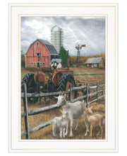 'The Old Tractor' by Ed Wargo, Ready to Hang Framed Print, White Frame