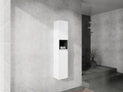 12' Bathroom Side Cabinet,2-Soft Close Doors,Float Mounting Design,12*2(KD-Packing)