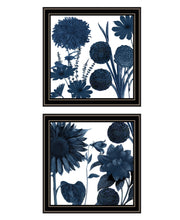 'Sunflower Blues' 2-Piece Vignette by Sophie 6, Ready to Hang Framed Print, Black Frame