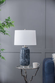 D16.9''xH28'' Ellis Glass Table Lamp