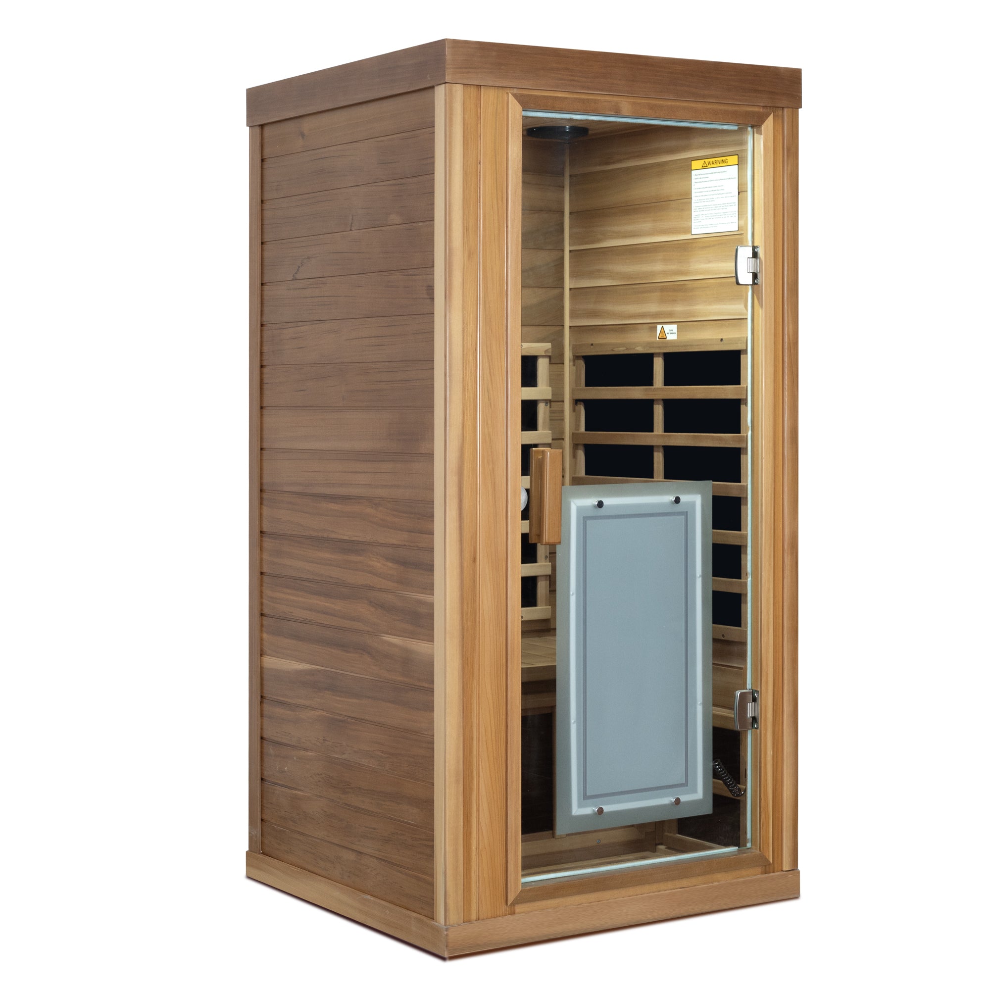 One person Far infrared red cedar standard indoor sauna room (Front & Rear & Left & Right)