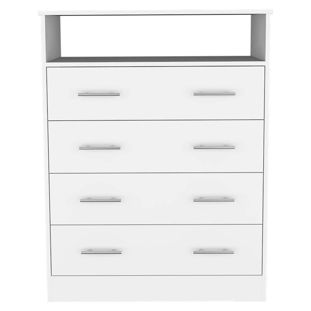 Four Drawer Dresser Wuju, Bedroom, White