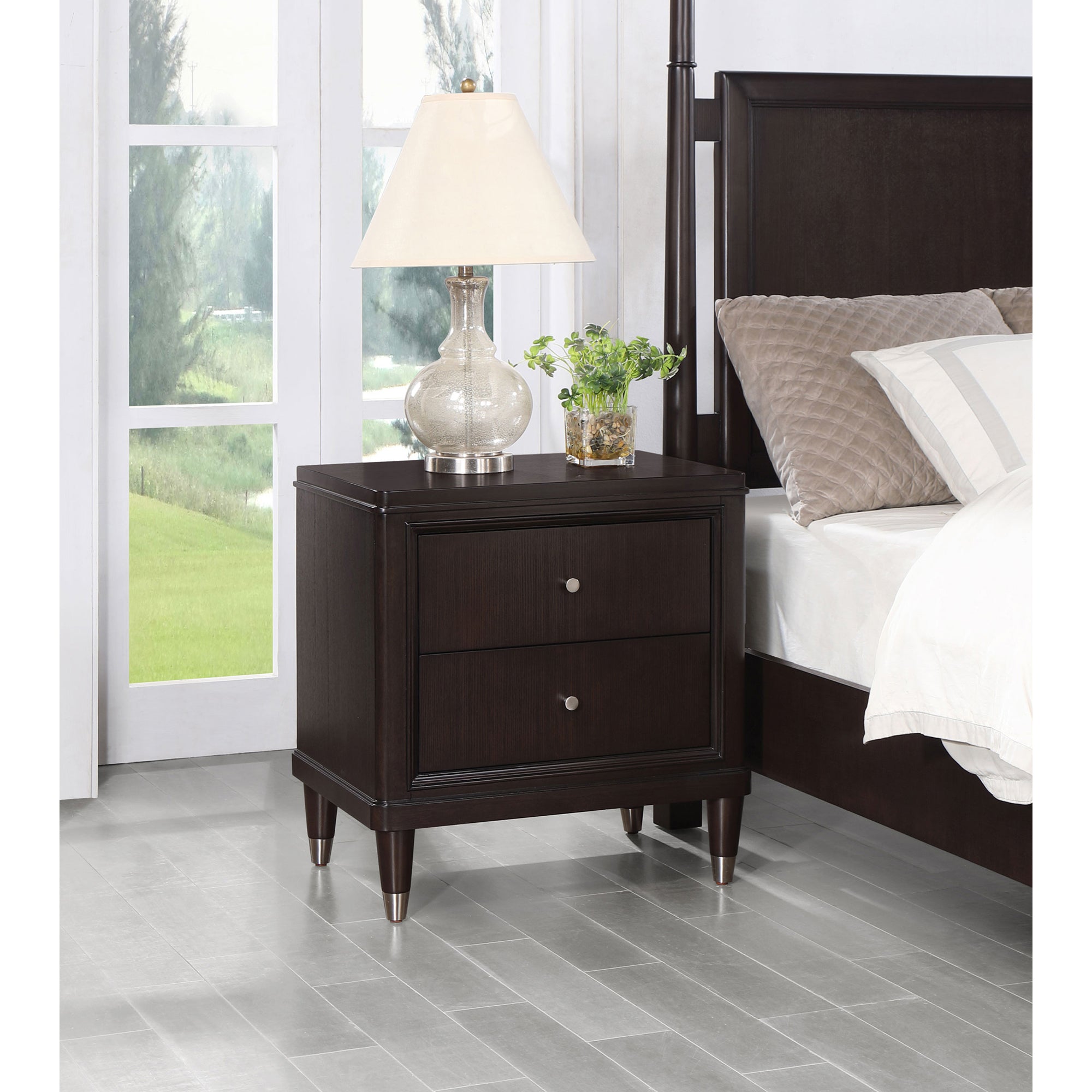 Niguel Brown 2-drawer Nightstand