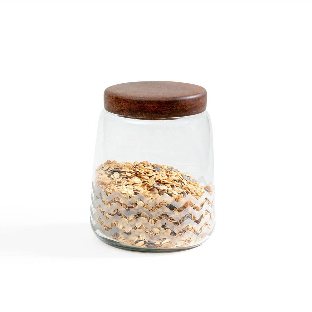 Cookie Glass Jar with Lid - Clear, Stylish Storage Container for Cookies & Treats
