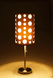 30'H GREY/WHITE RETRO TABLE LAMP