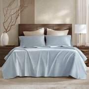 4 Pieces Cal King Sateen Sheet Set,Blue