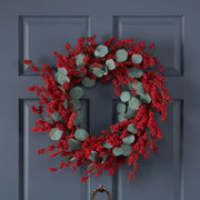 29' EUCALYPTUS/BERRY WREATH